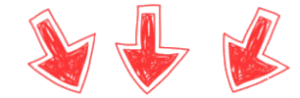 Three red down pointing arrows