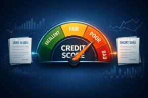 a picture of a Credit Score guage