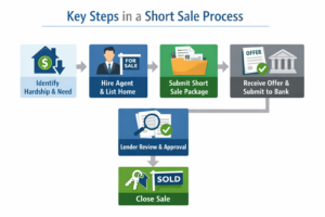 short sale process in pictures. Flowchart