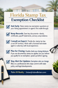 Tax exemption checklist
